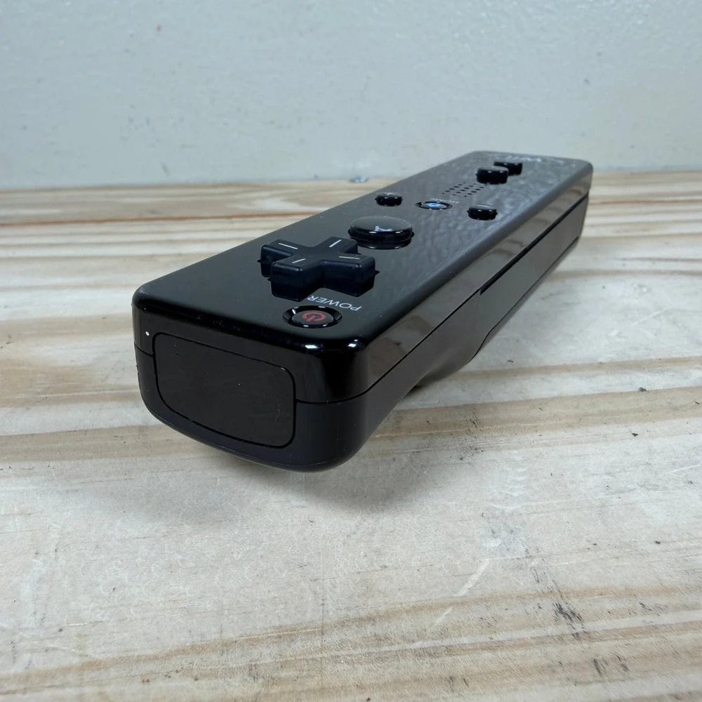 Nintendo Wii Remote Plus Black Wii MotionPlus INSIDE RVL-036 Controller